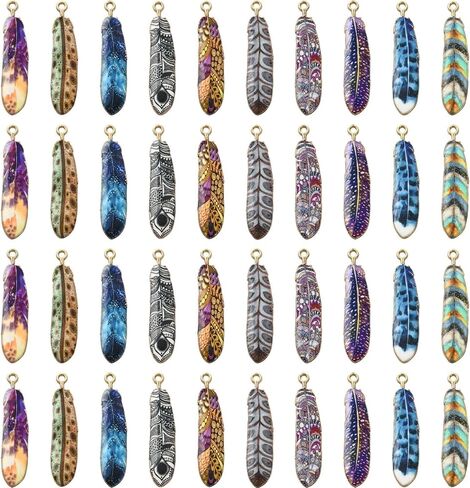 Stiesy 40 Pcs Mixed Enamel Egg Charms Colorful Printed Eggshell Charm Pendant Easter Egg Bracelet Charms for Jewelry Making Crafting DIY Necklace Earring Xmas Presents in Saudi Arabia
