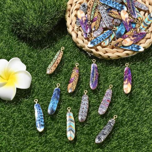 Stiesy 40 Pcs Mixed Enamel Egg Charms Colorful Printed Eggshell Charm Pendant Easter Egg Bracelet Charms for Jewelry Making Crafting DIY Necklace Earring Xmas Presents in Saudi Arabia