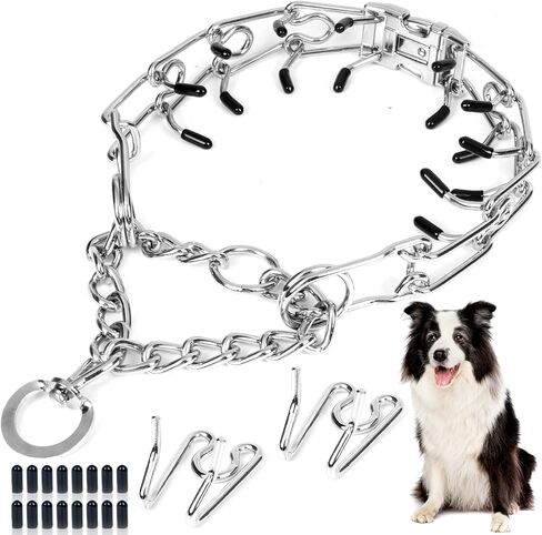 Adjustable Training Collar with Quick Release Buckle, No Pull Collar for Small Medium Large Dogs,Packed with Extra 2 Links,S in Saudi Arabia