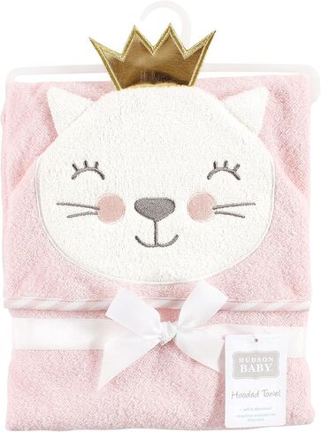 Hudson Baby Unisex Baby Cotton Animal Face Hooded Towel, Sheep, One Size in Kuwait