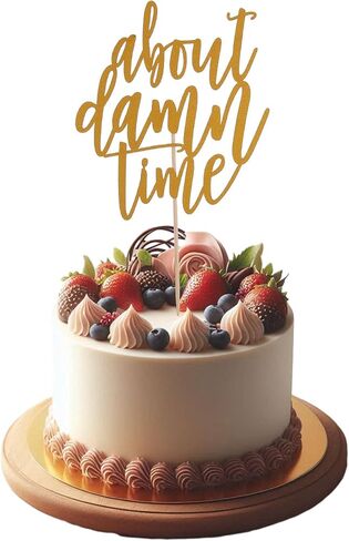 حول Time Time Cake Topper - احتفالات المشاركة بالرجل والمرأة ، كعكة الخطوبة توبر لزخارف حفل الزفاف in Saudi Arabia
