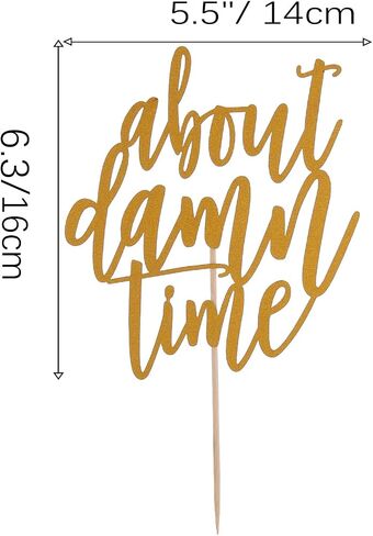 حول Time Time Cake Topper - احتفالات المشاركة بالرجل والمرأة ، كعكة الخطوبة توبر لزخارف حفل الزفاف in Saudi Arabia