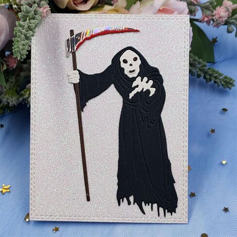 Halloween Ghost Cutting Dies, Witch Skull Die Cuts Metal Embossing Stencils Template Mould for Card Scrapbooking and DIY Craft Album Paper Card Decor in Kuwait