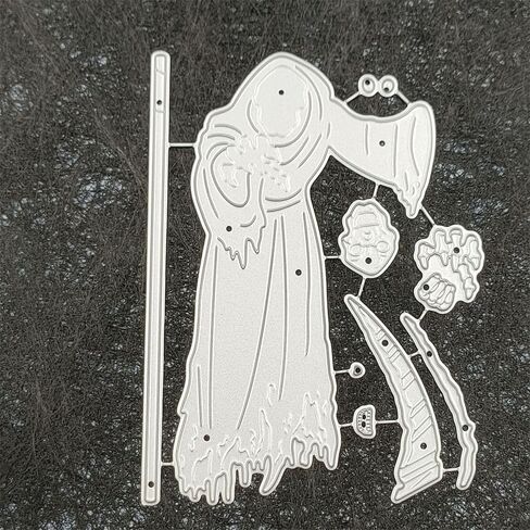 Halloween Ghost Cutting Dies, Witch Skull Die Cuts Metal Embossing Stencils Template Mould for Card Scrapbooking and DIY Craft Album Paper Card Decor in Kuwait
