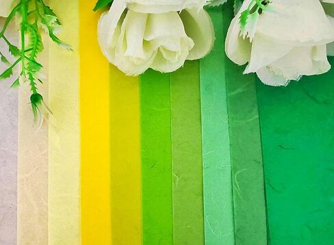 HukDok Mulberry Paper Natural Fiber Sheets Unryu Kozo Tissue Washi Crafts Art Origami Suppliers DIY Card Making Scrapbook, Decorative Craft Paper (Purple Tone) in Kuwait