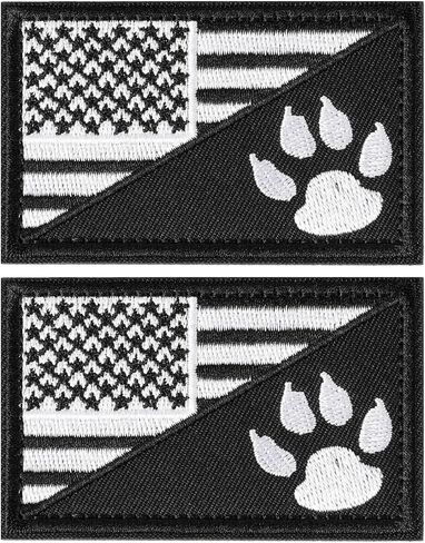 2 Pcs Tactical Patches with Hook and Loop Embroidered Patch for Backpacks Caps Hats Jackets Pants, Rectangular Military Army Uniform Emblems, Size 3x2 Inches (Grey & Red) in Kuwait