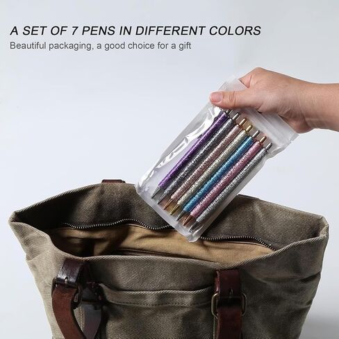 7pcs funny pens for adults,Pens for Adults Describing Mentality,Office Pens with Sayings for Each Day of The Week,Weekday Glitter Pen,Gift for Colleagues,Multi colored in Saudi Arabia
