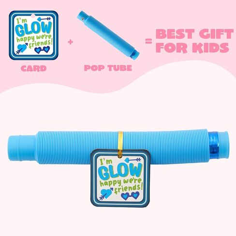 سوار أنبوب Goyin 24 PCS Glow سحب أنابيب تململ لعبة الحسية لمجموعة لضوء الإجهاد توهج في The Dark for Kids With Cards Party Fords for Charsistroom Exchange ، و Goys Exchange Hights Rways in Kuwait