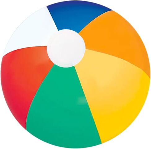 Inflatable Beach Balls Multicolored Design for Swimming Pool Party Favor, Birthday Parties, Summer Fun Toy, 16" Inches (6-Pack) in Saudi Arabia