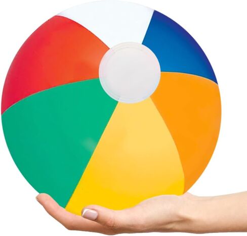 Inflatable Beach Balls Multicolored Design for Swimming Pool Party Favor, Birthday Parties, Summer Fun Toy, 16" Inches (6-Pack) in Saudi Arabia