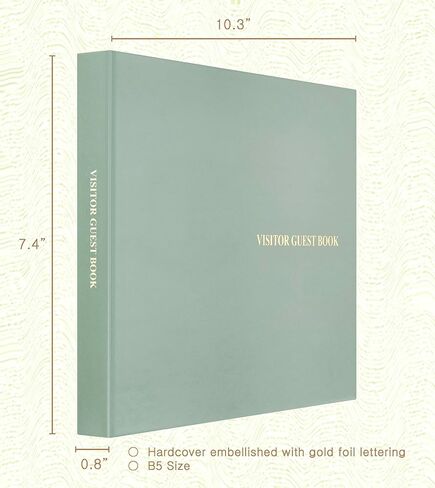 Guest Book for Vacation Home, Guest Book for Airbnb, Airbnb Essentials, Vacation Rental Essentials-206 Pages, Hardcover (Mint) in Saudi Arabia