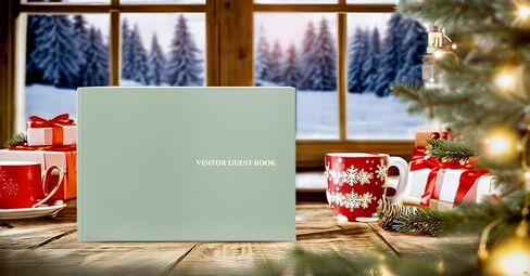 Guest Book for Vacation Home, Guest Book for Airbnb, Airbnb Essentials, Vacation Rental Essentials-206 Pages, Hardcover (Mint) in Saudi Arabia