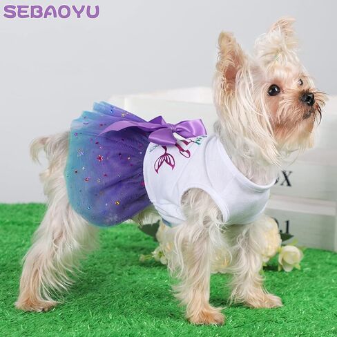 Dog Dress for Small Dogs, Puppy Costume Clothes Girls Pet Clothing Outfit Summer Spring Dresses Chihuahua Yorkie Cat Apparel in Saudi Arabia