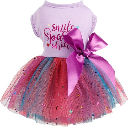 Dog Dress for Small Dogs, Puppy Costume Clothes Girls Pet Clothing Outfit Summer Spring Dresses Chihuahua Yorkie Cat Apparel in Saudi Arabia