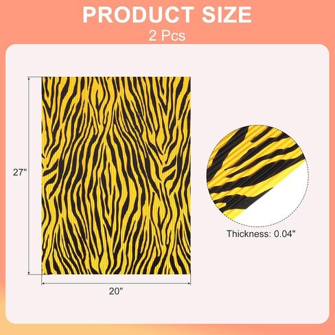 Rebower Corrugated Cardboard Paper Sheets, Corrugated Paper Cardboard Inserts [for Craft and DIY Projects] - 20x27 Inch/Leopard Yellow/2 Pcs in Kuwait