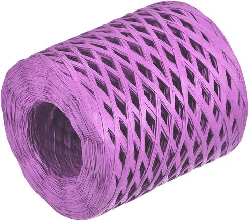 MECCANIXITY Raffia Paper Craft Rope Ribbon Packing Paper Twine 219 Yards Handmade Gray for DIY Decoration Gift Packaging in Saudi Arabia