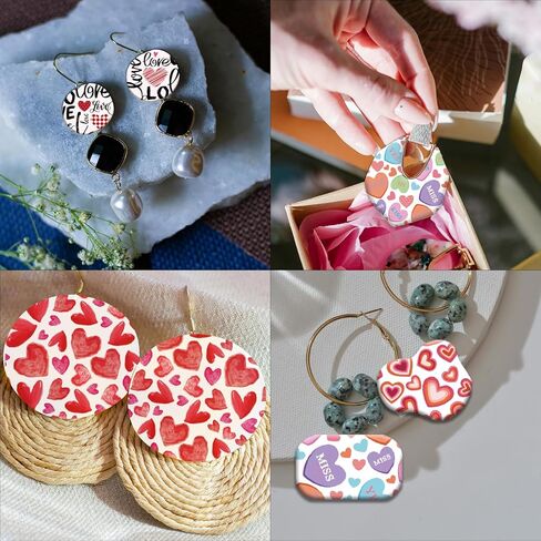 OLYCRAFT Datura Flower Transfer Paper 4 Design 24 Pcs Transfer Paper for Polymer Vintage Pattern Polymer Clay Transfer Sheets Floral Small Transfer Paper for Clay Earrings Jewelry Making in Kuwait