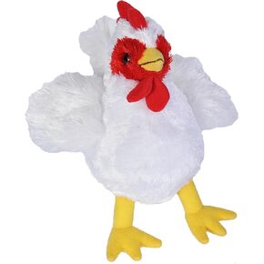 Wild Republic Chicken Plush, Stuffed Animal, Plush Toy, Gifts for Kids, Hug’Ems 7"
