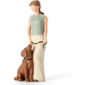 Loving Elderly Couple Figurines, Wedding Anniversary Statues for Home Decoration, Sculpted Hand-Painted Figures Gifts to Parents Grandparents