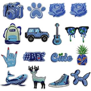 8 PCS Heart Shape Sew on Patches Ball Sports Style Iron on Patches Embroidered Appliques Sticker Patches for Clothes Dress Hat Jeans