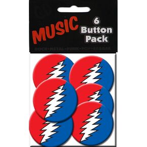 C&D Visionary Grateful Dead Bolt 1.25" Button (6-Piece)