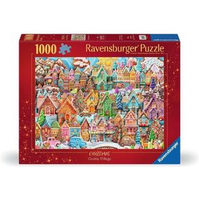 Ravensburger Christmas Cookie Village 1000 قطعة Jigsaw Puzzle للبالغين - 12001267 - أدوات مصنوعة يدويًا ، مصنوعة في ألمانيا ، كل قطعة تتناسب معًا بشكل مثالي
