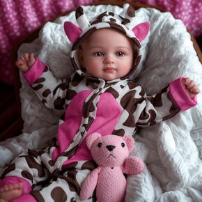 دمى Babeside Baby ، 17 بوصة واقعية كبيرة لطيفة ناعمة للطفل دمى الحياة الحقيقية دمى الطفل مع الملحقات لهدايا الفتيات البالغة من العمر 3 سنوات ، واللعب التظاهر ، والمجموعة