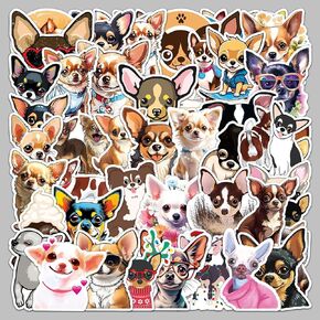 Cute Corgi Dog Stickers 50 Pcs Cute Fancy Pets Dogs Animal Accessories Waterproof Vinyl Decals for Laptop,Guitar,Water Bottles Stickers for Teens