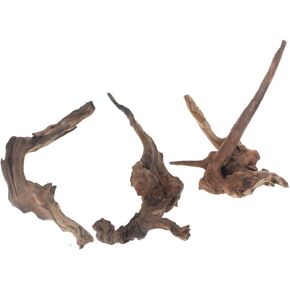 EmoursTM Aquarium Sinkable Driftwood Fish Tank Decoration (S/M-3 Pack)