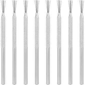 UNICRAFTALE 8Pcs Clay Ceramic Needle Detail Tools Feather Wire Texture Tool for Clay Pottery Sculpting Clay Needle Tools Modeling Sculpture Pottery Sculpture Needle 13.5x0.6cm