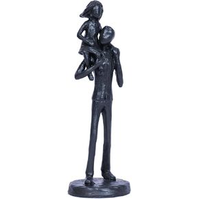 Dad Gifts from Daughter Dad Daughter Imitation Iron Sculpture Funny Girl Dad Statues Father Daughter Figurine Decoration for Fathers Day Wedding Memorial Gifts for Dad Statue for Dad Stepdad Husband