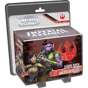 Star Wars Imperial Assault Board Game Sabine Wren and Zeb Orrelios EXPANSION - Epic Sci-Fi Strategy Game for Kids and Adults, Ages 14+, 1-5 Players, 1-2 Hour Playtime, Made by Fantasy Flight Games