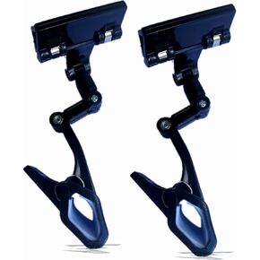 Adjustable Document Holder for Typing, Rotatable Paper Copy Holder Clip,Handy Artist Supplies Clamp,Computer Typing Proofing Folder.(2 Packs)