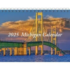 Generic 2025 Michigan Wall Calendar, Mixed
