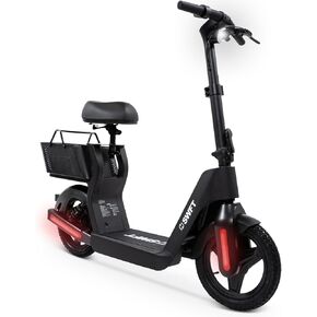 SWFT Ex1 Scooter- نطاق أقصى 12 ميلًا ، سرعة 16 ميل في الساعة ، محرك 300 واط ، تصميم قابل للطي ، إضاءة LED وشاشة LCD الرقمية