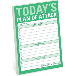 1-Count Knock Knock Plan of Attack Sticky Notes - Great Big Sticky Notes & Daily to Do List Note Pads, 4 x 6-inches