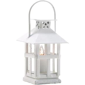 Dollhouse Miniature White Lantern, 12 Volt