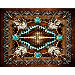 DIY 5D Diamond Painting by Number Kits, Native American Style, Paint with Diamonds Arts for Adults Full Drill Canvas Picture for Home Wall Decor, 30x40cm(12x16 inch)
