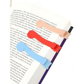 Bookmark,Automatic Bookmark,Reading Accessories Gifts for Book Lovers,Silicone Book Marks for Reading Women and Men(Colorful