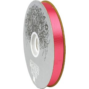 McGinley Mills 9/16 "W acetate Satin Ribbon ، Melon Red ، 100 yard spool