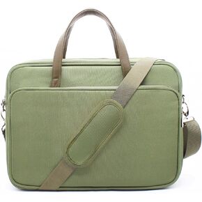 14-Inch Laptop Bag for Men Women, Water-Resistant Briefcase, Computer Messenger Bag for Work, College and Travel