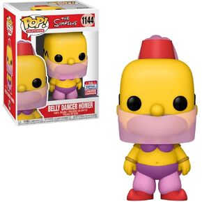Funko Pop! The Simpsons Belly Dancer Homer 1144 FunKon 2021 Summer Convention Shared Exclusive