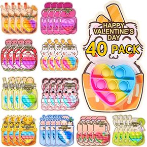هدايا عيد الحب للأطفال - 36 حزمة مسبقة عيد الحب ، ألعاب Heart It ، و Pret Valentines Cards Party Favors ، و Valentines Goadies for Kids School Class Exchange Higds
