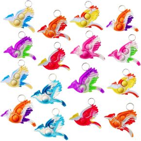 20 Packs Birds Funny Summer Present Unique Mini Item Assorted fidgets Toys for Kids Children Classroom Students Gift from Teacher,Birthday Party Bubble Favors