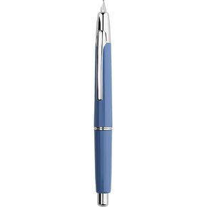 Majohn A2 Press Fountain Pen Extra Fine Nib with Box, Retractable Green Resin Ink Pen with Converter Writing Set (Black Clip Version）