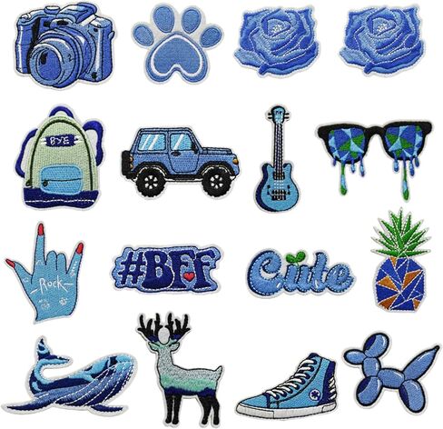 8 PCS Heart Shape Sew on Patches Ball Sports Style Iron on Patches Embroidered Appliques Sticker Patches for Clothes Dress Hat Jeans in Saudi Arabia