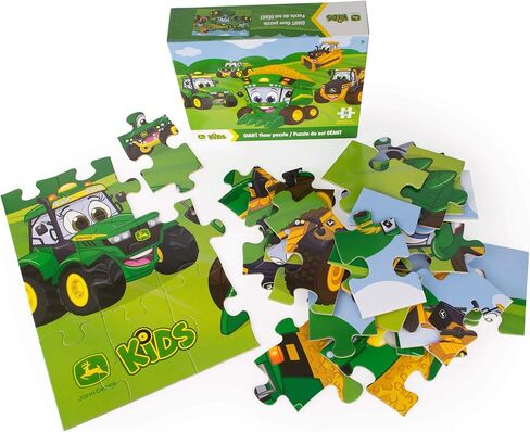 John Deere Farm Kids Floor Puzzle - Kids Puzzle with Large Durable Pieces - Farm Themed Toddler Learning Toys - Farm Toys and Kid Puzzles - 36 Piece - Kids Puzzles Ages 3 Years and Up in Kuwait