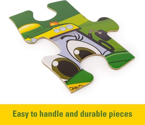 John Deere Farm Kids Floor Puzzle - Kids Puzzle with Large Durable Pieces - Farm Themed Toddler Learning Toys - Farm Toys and Kid Puzzles - 36 Piece - Kids Puzzles Ages 3 Years and Up in Kuwait