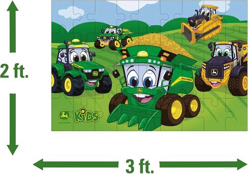 John Deere Farm Kids Floor Puzzle - Kids Puzzle with Large Durable Pieces - Farm Themed Toddler Learning Toys - Farm Toys and Kid Puzzles - 36 Piece - Kids Puzzles Ages 3 Years and Up in Kuwait