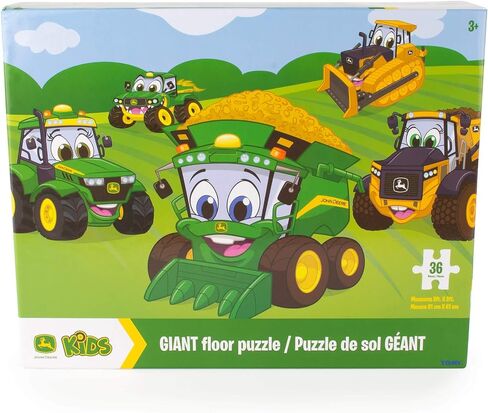 John Deere Farm Kids Floor Puzzle - Kids Puzzle with Large Durable Pieces - Farm Themed Toddler Learning Toys - Farm Toys and Kid Puzzles - 36 Piece - Kids Puzzles Ages 3 Years and Up in Kuwait